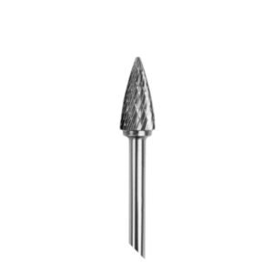 Tungsten Carbide Rotary Burrs MT4 Tree Shape With Point End
