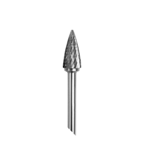 Tungsten Carbide Rotary Burrs MT4 Tree Shape With Point End