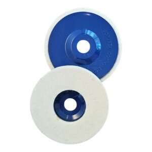 Polishing Wheel Felt Wool 100x12mm White  Scrubex BLUE (10 Pcs Box)