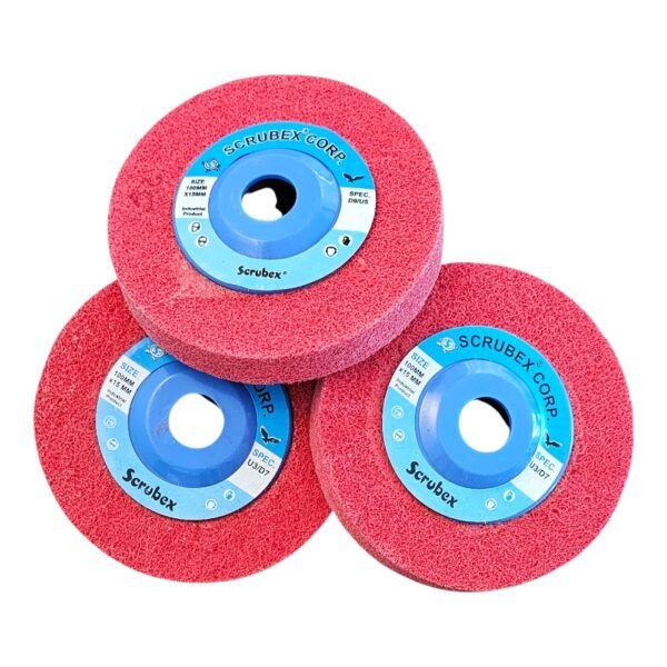 Polishing Wheel 100x15mm Red U5/7D Scrubex (10 Pcs Box)