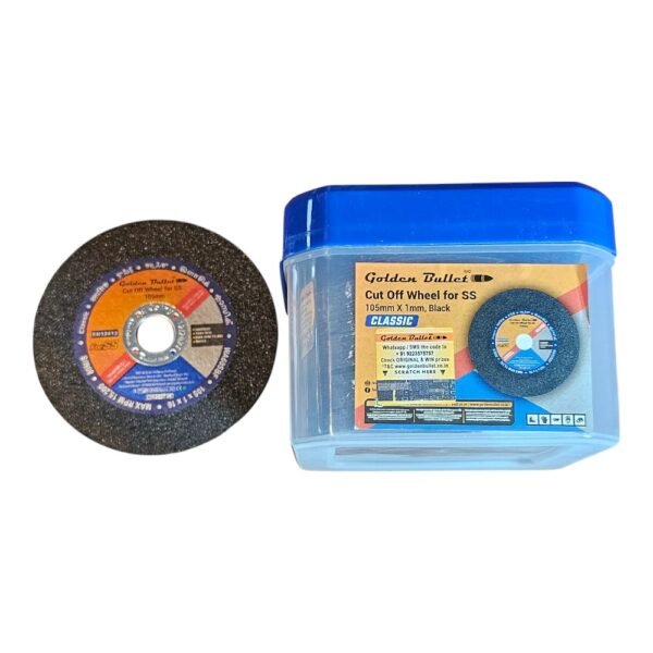 Cut Off Wheel 100x1 SS Black Bullet (50Pcs Box) ₹9.17/pcs - Image 2