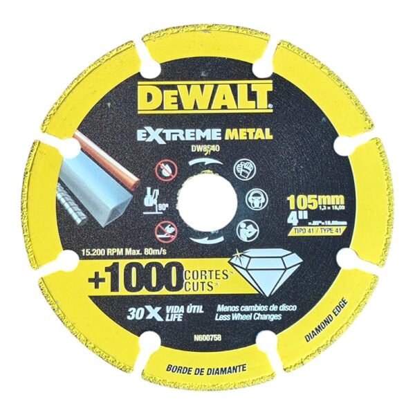 Cut Off Wheel 125x2 Dewalt Metal Diamond