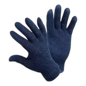 Gloves Knitted Cotton Blue(H)