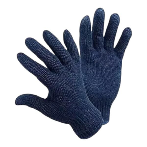 Gloves Knitted Cotton Blue(H)